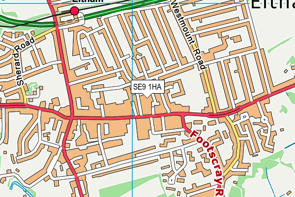 SE9 1HA map - OS VectorMap District (Ordnance Survey) SE9 1HA map - OS VectorMap District (Ordnance Survey)