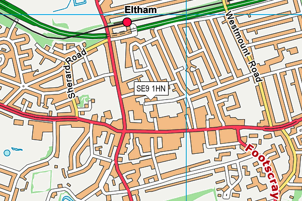 SE9 1HN map - OS VectorMap District (Ordnance Survey) SE9 1HN map - OS VectorMap District (Ordnance Survey)