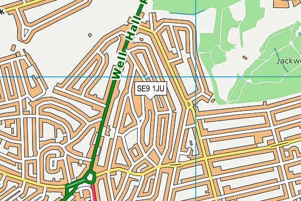 SE9 1JU map - OS VectorMap District (Ordnance Survey) SE9 1JU map - OS VectorMap District (Ordnance Survey)