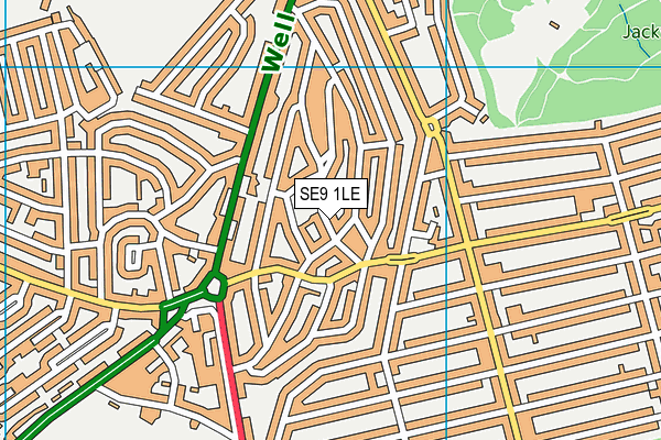 SE9 1LE map - OS VectorMap District (Ordnance Survey) SE9 1LE map - OS VectorMap District (Ordnance Survey)
