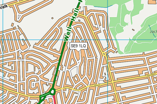 SE9 1LQ map - OS VectorMap District (Ordnance Survey) SE9 1LQ map - OS VectorMap District (Ordnance Survey)