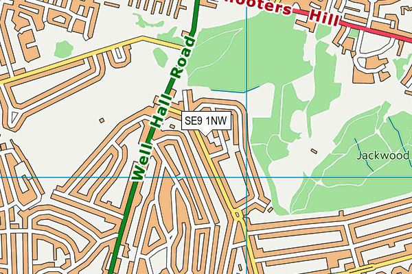 SE9 1NW map - OS VectorMap District (Ordnance Survey) SE9 1NW map - OS VectorMap District (Ordnance Survey)