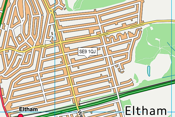 SE9 1QJ map - OS VectorMap District (Ordnance Survey) SE9 1QJ map - OS VectorMap District (Ordnance Survey)