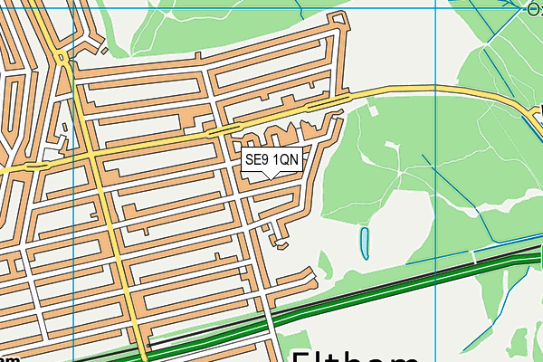 SE9 1QN map - OS VectorMap District (Ordnance Survey) SE9 1QN map - OS VectorMap District (Ordnance Survey)