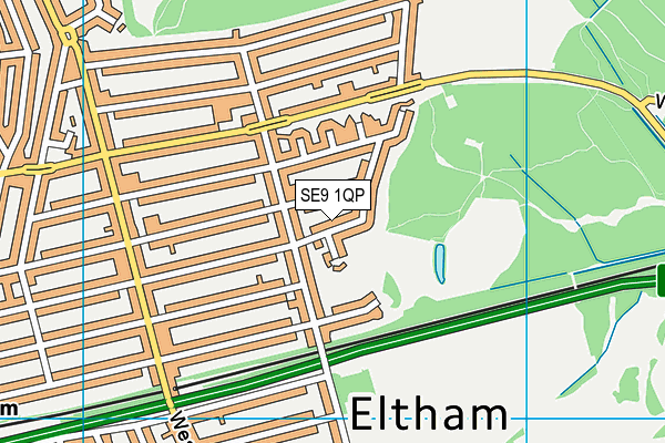 SE9 1QP map - OS VectorMap District (Ordnance Survey) SE9 1QP map - OS VectorMap District (Ordnance Survey)