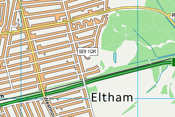 SE9 1QR map - OS VectorMap District (Ordnance Survey) SE9 1QR map - OS VectorMap District (Ordnance Survey)