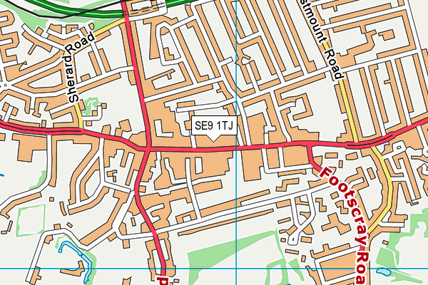 SE9 1TJ map - OS VectorMap District (Ordnance Survey) SE9 1TJ map - OS VectorMap District (Ordnance Survey)