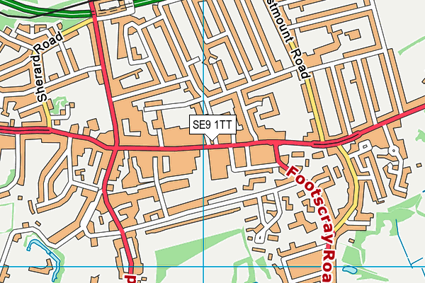 SE9 1TT map - OS VectorMap District (Ordnance Survey) SE9 1TT map - OS VectorMap District (Ordnance Survey)