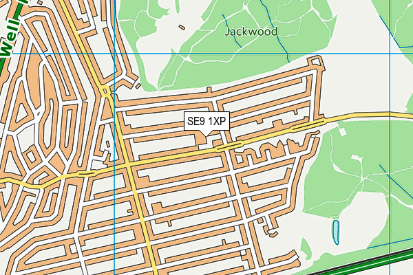 SE9 1XP map - OS VectorMap District (Ordnance Survey) SE9 1XP map - OS VectorMap District (Ordnance Survey)