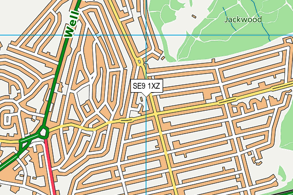 SE9 1XZ map - OS VectorMap District (Ordnance Survey) SE9 1XZ map - OS VectorMap District (Ordnance Survey)