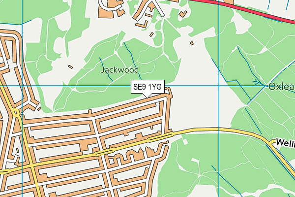 SE9 1YG map - OS VectorMap District (Ordnance Survey) SE9 1YG map - OS VectorMap District (Ordnance Survey)