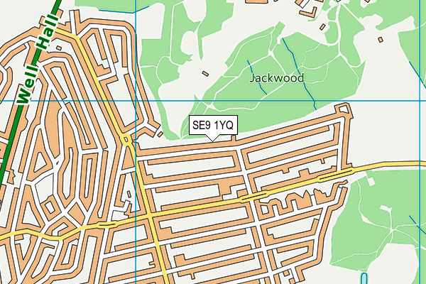 SE9 1YQ map - OS VectorMap District (Ordnance Survey) SE9 1YQ map - OS VectorMap District (Ordnance Survey)