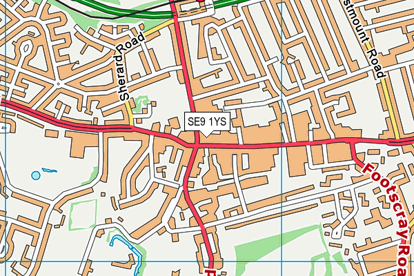 SE9 1YS map - OS VectorMap District (Ordnance Survey) SE9 1YS map - OS VectorMap District (Ordnance Survey)