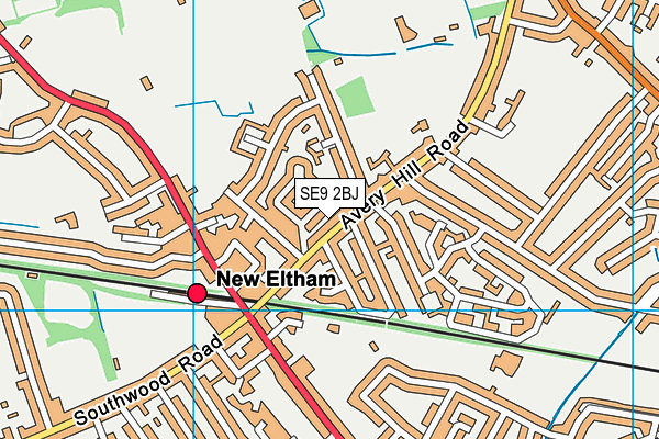 SE9 2BJ map - OS VectorMap District (Ordnance Survey) SE9 2BJ map - OS VectorMap District (Ordnance Survey)
