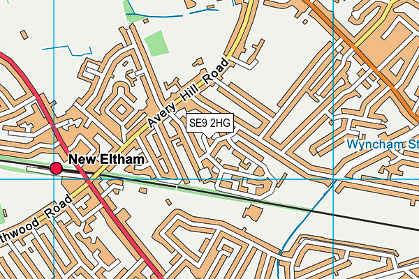 SE9 2HG map - OS VectorMap District (Ordnance Survey) SE9 2HG map - OS VectorMap District (Ordnance Survey)