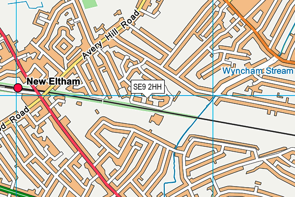 SE9 2HH map - OS VectorMap District (Ordnance Survey) SE9 2HH map - OS VectorMap District (Ordnance Survey)