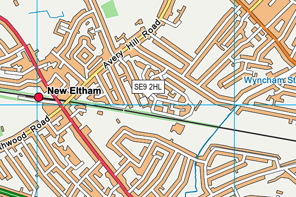 SE9 2HL map - OS VectorMap District (Ordnance Survey) SE9 2HL map - OS VectorMap District (Ordnance Survey)