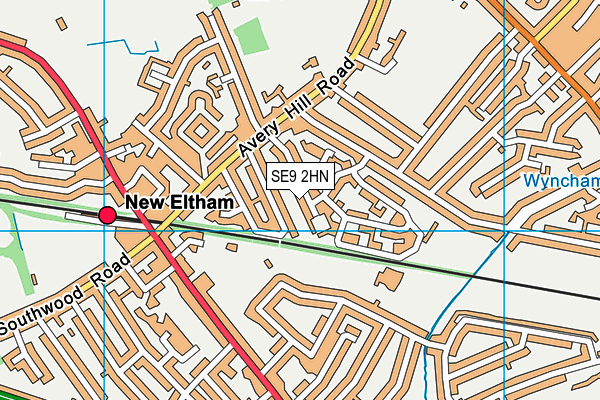 SE9 2HN map - OS VectorMap District (Ordnance Survey) SE9 2HN map - OS VectorMap District (Ordnance Survey)