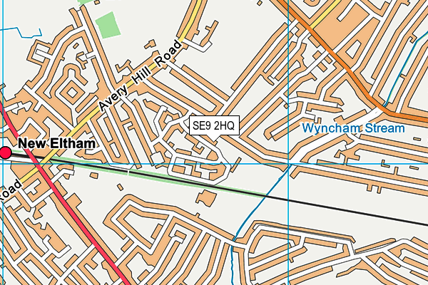 SE9 2HQ map - OS VectorMap District (Ordnance Survey) SE9 2HQ map - OS VectorMap District (Ordnance Survey)