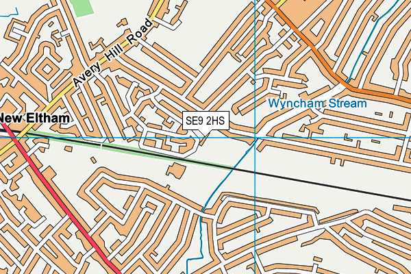 SE9 2HS map - OS VectorMap District (Ordnance Survey) SE9 2HS map - OS VectorMap District (Ordnance Survey)