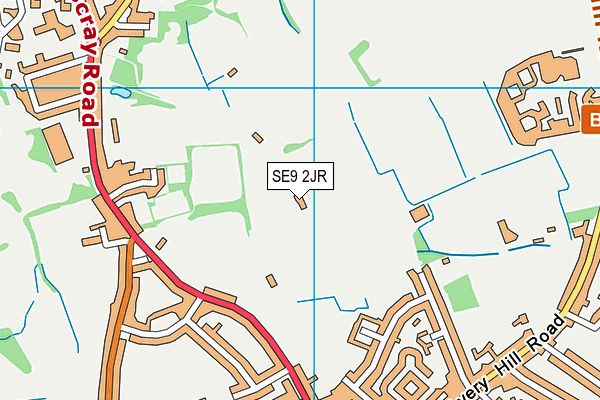 SE9 2JR map - OS VectorMap District (Ordnance Survey) SE9 2JR map - OS VectorMap District (Ordnance Survey)