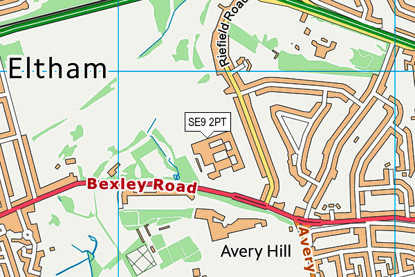 SE9 2PT map - OS VectorMap District (Ordnance Survey) SE9 2PT map - OS VectorMap District (Ordnance Survey)