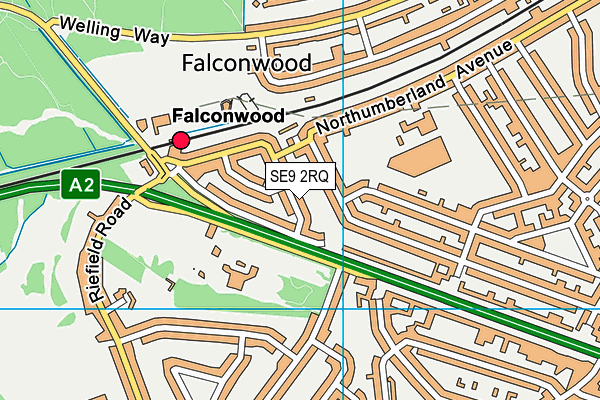 SE9 2RQ map - OS VectorMap District (Ordnance Survey) SE9 2RQ map - OS VectorMap District (Ordnance Survey)