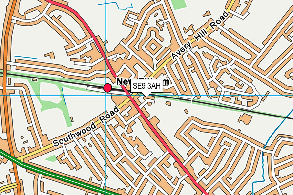 SE9 3AH map - OS VectorMap District (Ordnance Survey) SE9 3AH map - OS VectorMap District (Ordnance Survey)