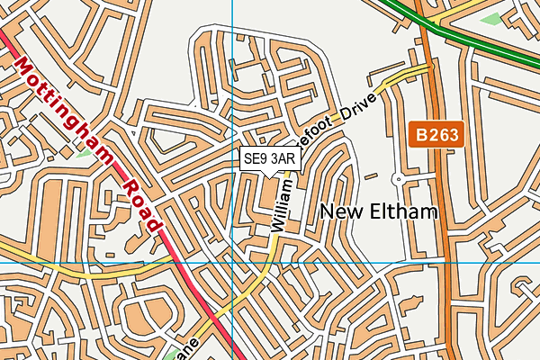 SE9 3AR map - OS VectorMap District (Ordnance Survey) SE9 3AR map - OS VectorMap District (Ordnance Survey)