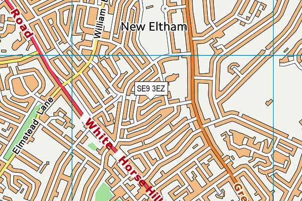 SE9 3EZ map - OS VectorMap District (Ordnance Survey) SE9 3EZ map - OS VectorMap District (Ordnance Survey)