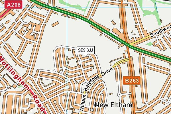 SE9 3JJ map - OS VectorMap District (Ordnance Survey) SE9 3JJ map - OS VectorMap District (Ordnance Survey)