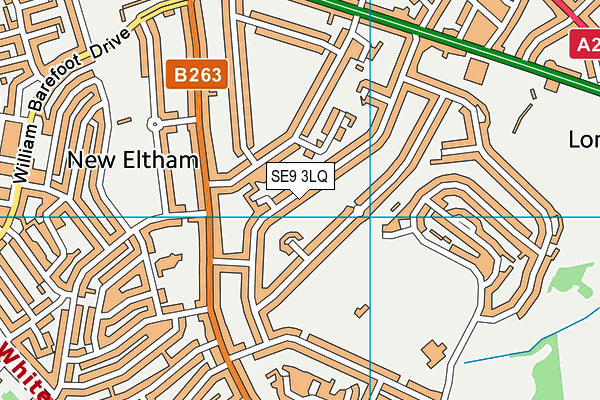SE9 3LQ map - OS VectorMap District (Ordnance Survey) SE9 3LQ map - OS VectorMap District (Ordnance Survey)