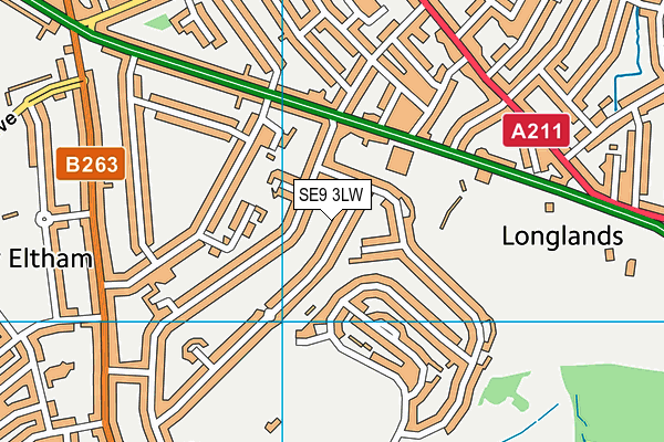 SE9 3LW map - OS VectorMap District (Ordnance Survey) SE9 3LW map - OS VectorMap District (Ordnance Survey)