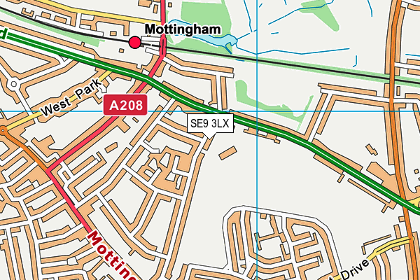 SE9 3LX map - OS VectorMap District (Ordnance Survey) SE9 3LX map - OS VectorMap District (Ordnance Survey)