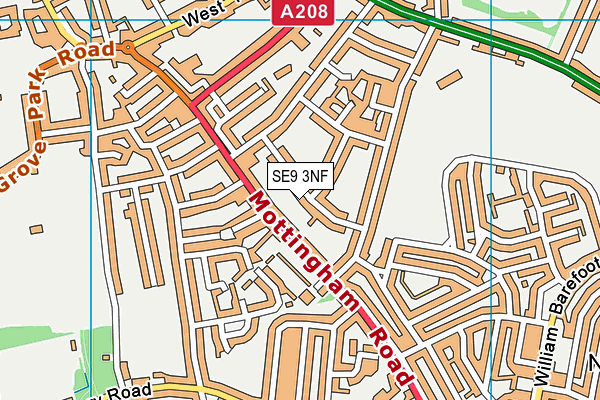 SE9 3NF map - OS VectorMap District (Ordnance Survey) SE9 3NF map - OS VectorMap District (Ordnance Survey)