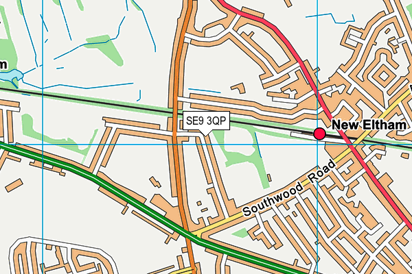 SE9 3QP map - OS VectorMap District (Ordnance Survey) SE9 3QP map - OS VectorMap District (Ordnance Survey)