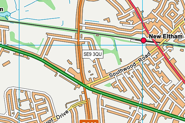 SE9 3QU map - OS VectorMap District (Ordnance Survey) SE9 3QU map - OS VectorMap District (Ordnance Survey)