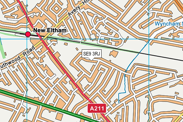 SE9 3RJ map - OS VectorMap District (Ordnance Survey) SE9 3RJ map - OS VectorMap District (Ordnance Survey)