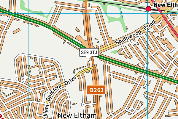 SE9 3TJ map - OS VectorMap District (Ordnance Survey) SE9 3TJ map - OS VectorMap District (Ordnance Survey)