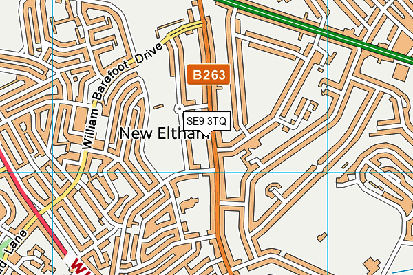 SE9 3TQ map - OS VectorMap District (Ordnance Survey) SE9 3TQ map - OS VectorMap District (Ordnance Survey)