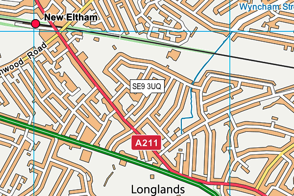 SE9 3UQ map - OS VectorMap District (Ordnance Survey) SE9 3UQ map - OS VectorMap District (Ordnance Survey)