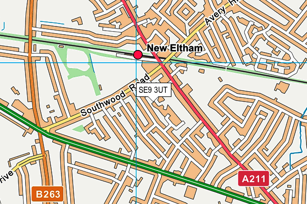 SE9 3UT map - OS VectorMap District (Ordnance Survey) SE9 3UT map - OS VectorMap District (Ordnance Survey)