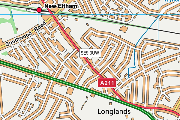 SE9 3UW map - OS VectorMap District (Ordnance Survey) SE9 3UW map - OS VectorMap District (Ordnance Survey)