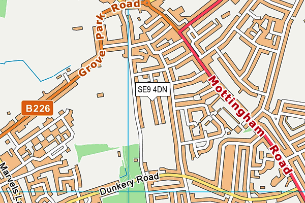 SE9 4DN map - OS VectorMap District (Ordnance Survey) SE9 4DN map - OS VectorMap District (Ordnance Survey)