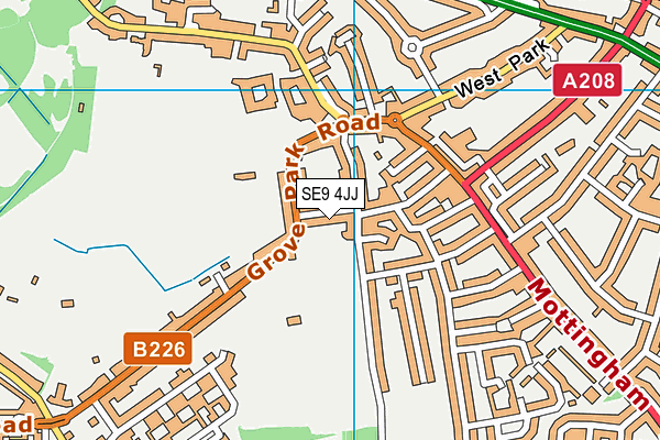 SE9 4JJ map - OS VectorMap District (Ordnance Survey) SE9 4JJ map - OS VectorMap District (Ordnance Survey)