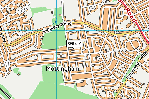 SE9 4JY map - OS VectorMap District (Ordnance Survey) SE9 4JY map - OS VectorMap District (Ordnance Survey)