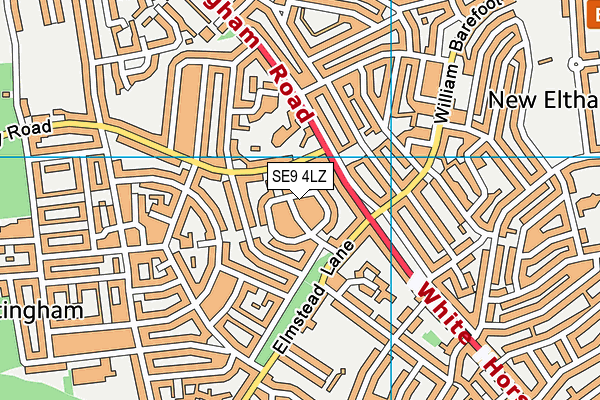 SE9 4LZ map - OS VectorMap District (Ordnance Survey) SE9 4LZ map - OS VectorMap District (Ordnance Survey)