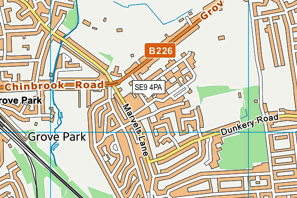 SE9 4PA map - OS VectorMap District (Ordnance Survey) SE9 4PA map - OS VectorMap District (Ordnance Survey)