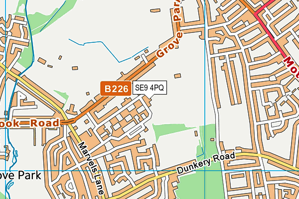 SE9 4PQ map - OS VectorMap District (Ordnance Survey) SE9 4PQ map - OS VectorMap District (Ordnance Survey)