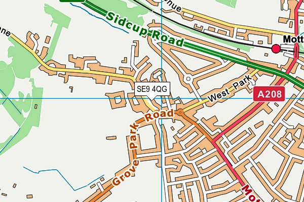 SE9 4QG map - OS VectorMap District (Ordnance Survey) SE9 4QG map - OS VectorMap District (Ordnance Survey)